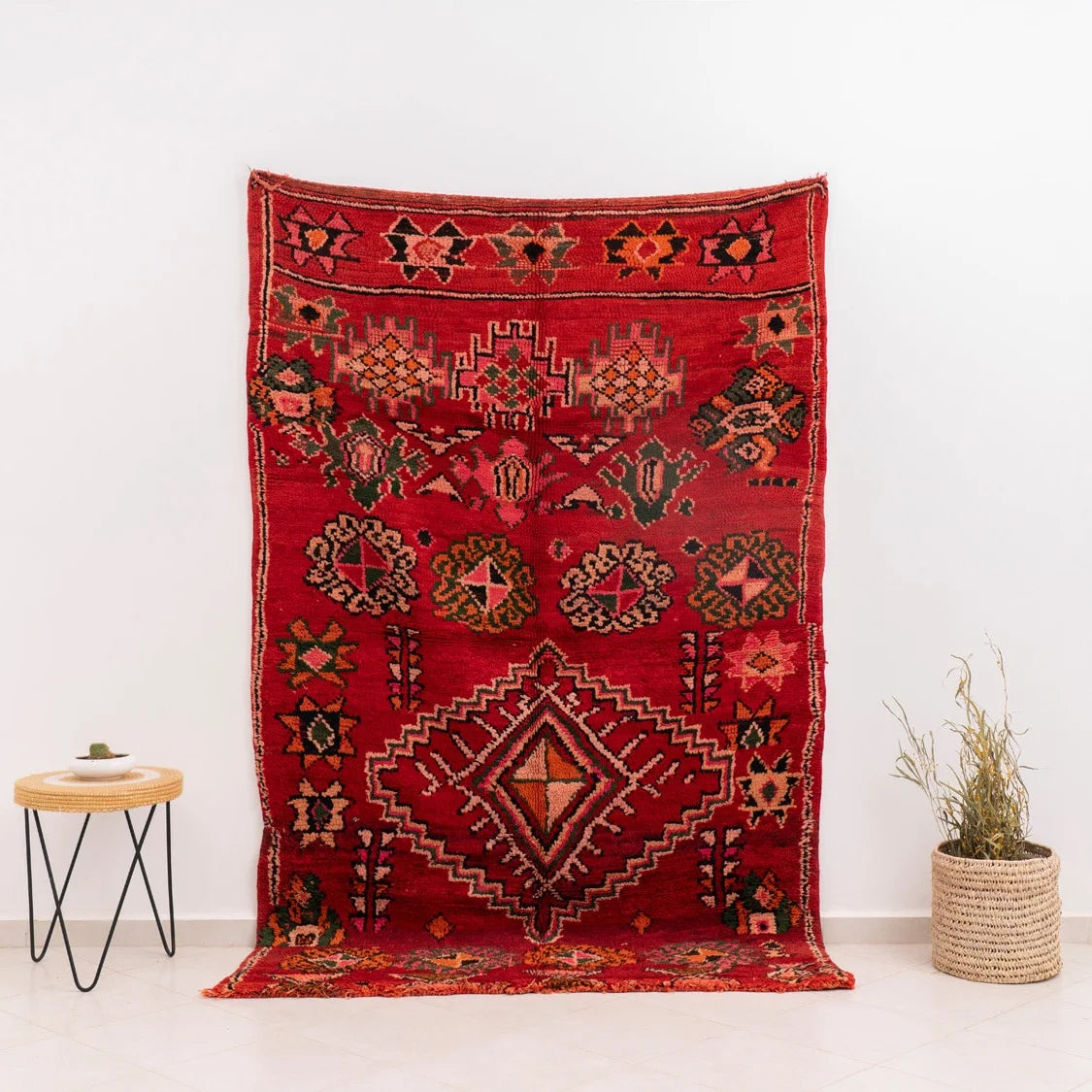 Red Vintage Moroccan Rug – Custom order only