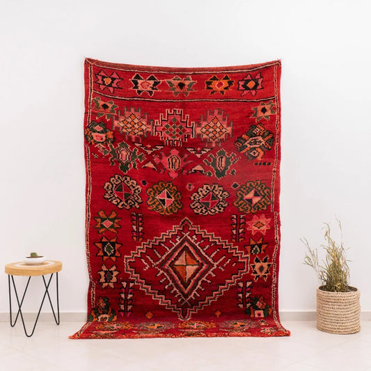 Red Vintage Moroccan Rug – Custom order only - Bespoke Handcrafted KilimBags
