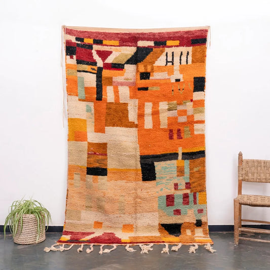 Custom order| Moroccan Carpet – Abstract Wool Design - Bespoke Handcrafted KilimBags