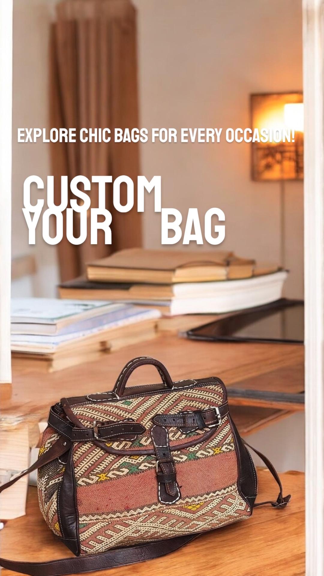 Vintage Kilim Travel Bag – Custom order only