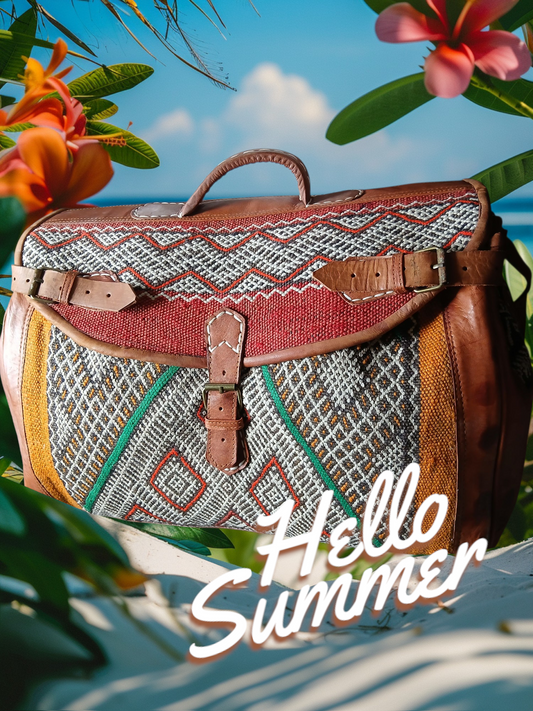 Large kilim Travel bag custom - Bespoke Handcrafted KilimBags
