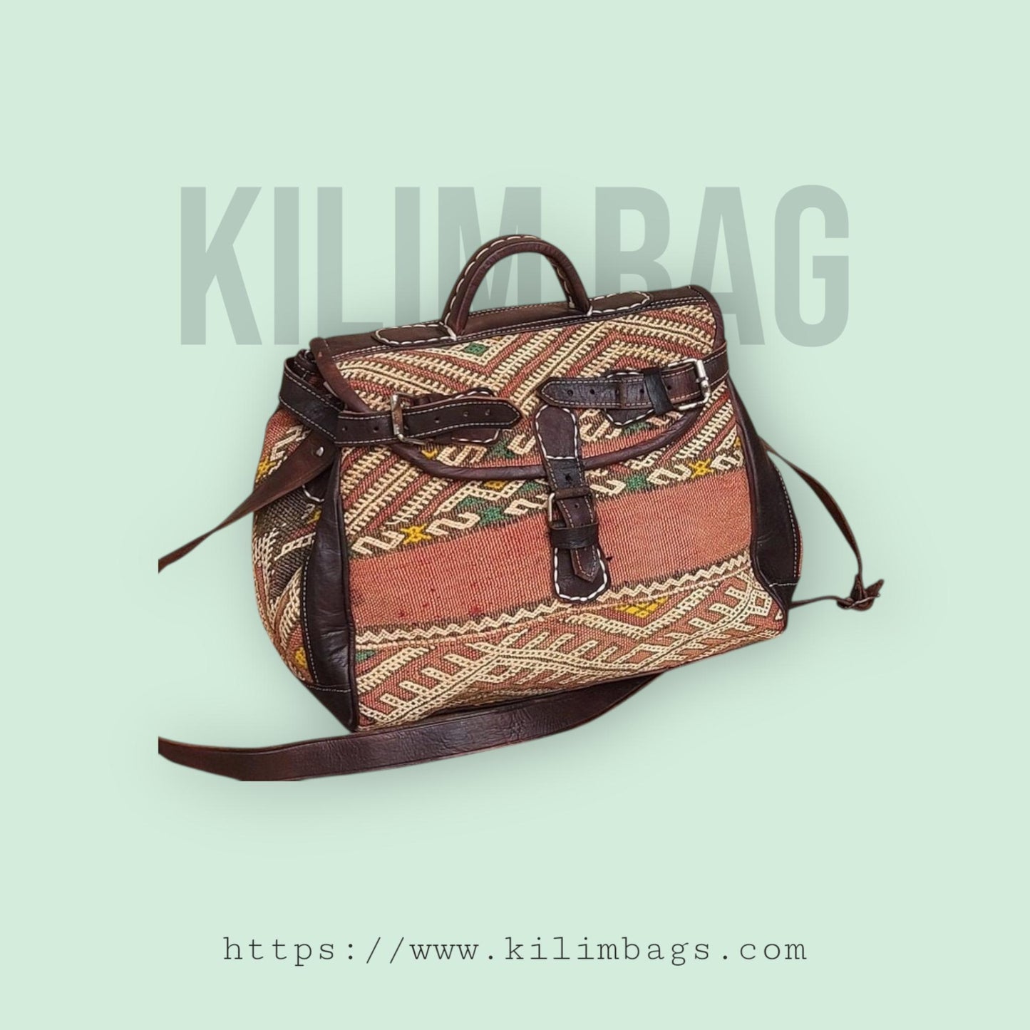 Vintage Kilim Travel Bag – Custom order only