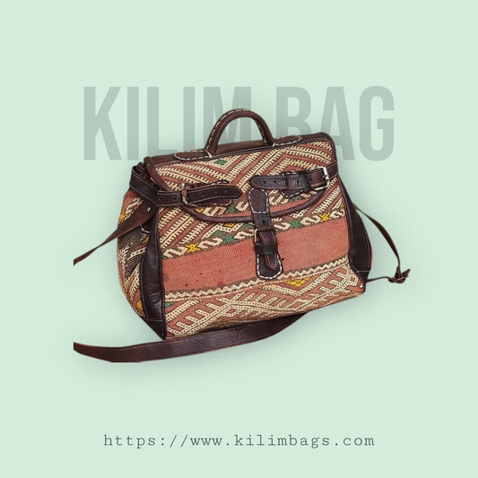 Vintage Kilim Travel Bag – Custom order only - Bespoke Handcrafted KilimBags