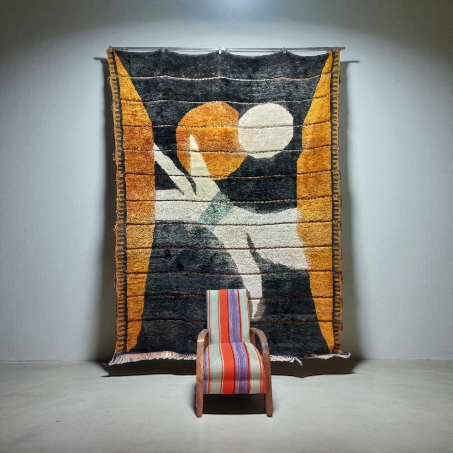 Unique Abstract Wool Design Carpet