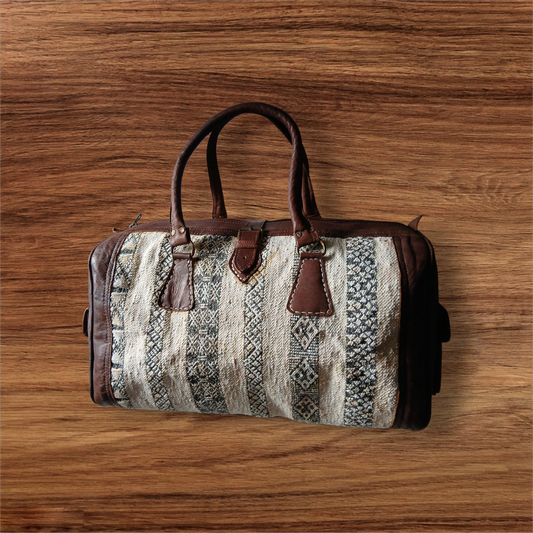 Custom order kilim Leather Bag